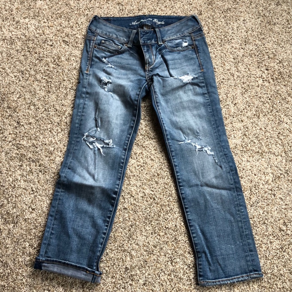 low rise capri jeans